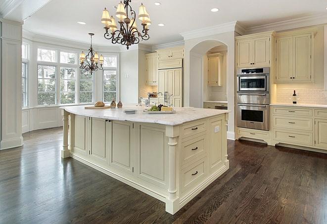 expertly installed laminate flooring in kitchen in Jackson Center